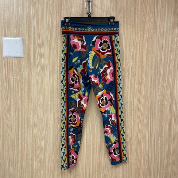 Johnny Was Blue Print Leggings size Medium - Picture 1 of 4